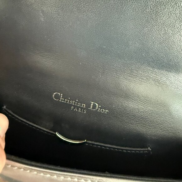 Dior metallic silver micro cannage leather Mini Diorama Shoulder bag - Picture 10 of 11
